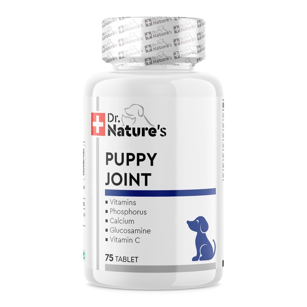 Drnatures DOG PUPPY JOINT Yavru Köpek Eklem destekleyici Besin Takviyesi(75 Tablet)