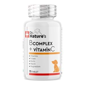 Drnatures DOG B COMPLEX + VIT C Köpeklerde Bkomplex vitamini besin takviyesi (75 TABLET)