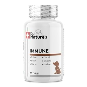 Drnatures DOG IMMUNE Köpekler için multivitamin besin takviyesi( 75 Tablet)