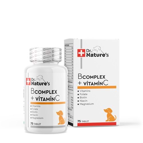 Drnatures DOG B COMPLEX + VIT C Köpeklerde Bkomplex vitamini besin takviyesi (75 TABLET)