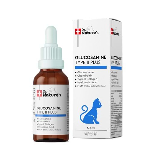 DRNATURES CAT GLUCOSAMINE PLUS 50 ml ( Kediler için Eklem sağlığı)